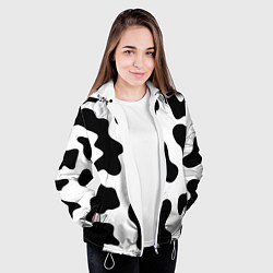 Куртка с капюшоном женская Му-му, цвет: 3D-белый — фото 2