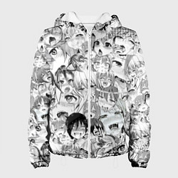 Женская куртка Ahegao monochrome