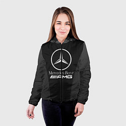 Куртка с капюшоном женская MERCEDES-BENZ, цвет: 3D-черный — фото 2