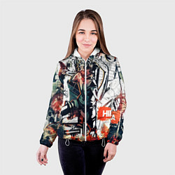 Куртка с капюшоном женская Haikyu Haikyuu Haikuu, цвет: 3D-белый — фото 2