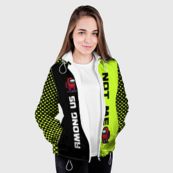 Куртка с капюшоном женская Among us, цвет: 3D-белый — фото 2