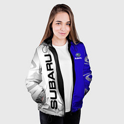 Куртка с капюшоном женская SUBARUСубару, цвет: 3D-черный — фото 2
