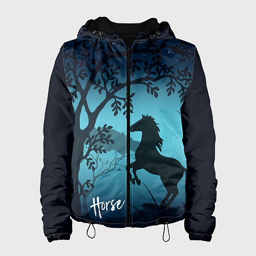 Женская куртка Конь / 3D-Черный – фото 1