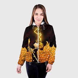 Куртка с капюшоном женская ЗЕНИЦУ, цвет: 3D-белый — фото 2