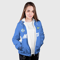 Куртка с капюшоном женская Диего Марадона Наполи, цвет: 3D-белый — фото 2