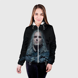 Куртка с капюшоном женская Ведьмак 2 сезон, цвет: 3D-белый — фото 2