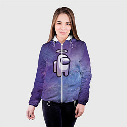 Куртка с капюшоном женская Among Us, цвет: 3D-белый — фото 2