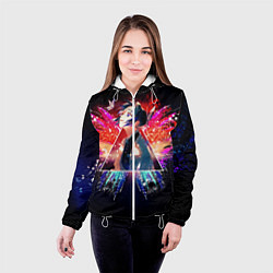 Куртка с капюшоном женская Шинобу Кочо, цвет: 3D-белый — фото 2