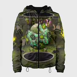 Куртка с капюшоном женская AbstractThings 3, цвет: 3D-черный