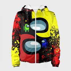 Куртка с капюшоном женская AMONG US, цвет: 3D-белый