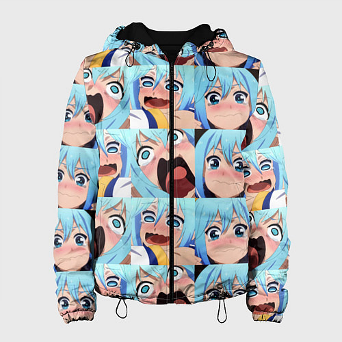 Женская куртка Аква Коносуба Aqua Konosuba / 3D-Черный – фото 1