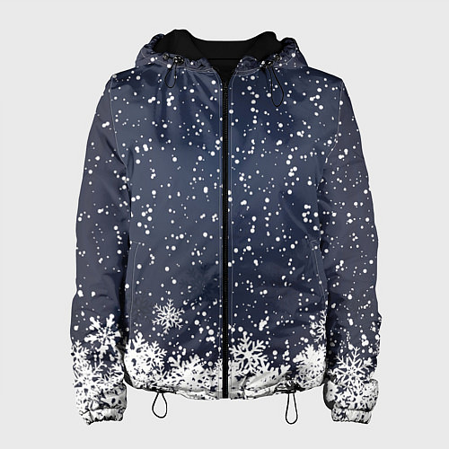 Женская куртка Атмосфера нового года / 3D-Черный – фото 1