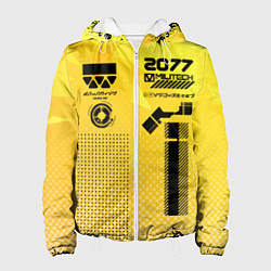 Куртка с капюшоном женская Киберпанк униформа, цвет: 3D-белый