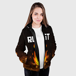 Куртка с капюшоном женская RUST, цвет: 3D-черный — фото 2