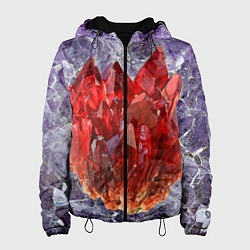 Куртка с капюшоном женская Роза инков, цвет: 3D-черный