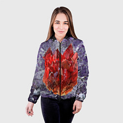 Куртка с капюшоном женская Роза инков, цвет: 3D-черный — фото 2