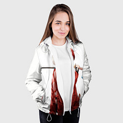 Куртка с капюшоном женская Шото Тодороки, цвет: 3D-белый — фото 2