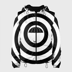 Куртка с капюшоном женская Узор Академия Амбрелла, цвет: 3D-черный