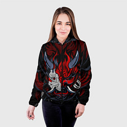 Куртка с капюшоном женская SAMURAI LVL UP, цвет: 3D-черный — фото 2