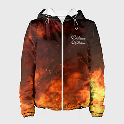 Куртка с капюшоном женская Children of Bodom Fire Z, цвет: 3D-белый