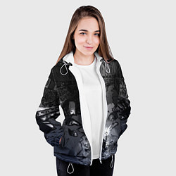 Куртка с капюшоном женская Lovecraft Лавкрафт, цвет: 3D-белый — фото 2