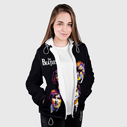 Куртка с капюшоном женская The Beatles, цвет: 3D-белый — фото 2