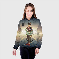 Куртка с капюшоном женская BTS, цвет: 3D-черный — фото 2