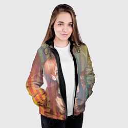 Куртка с капюшоном женская Урарака Очако, цвет: 3D-черный — фото 2