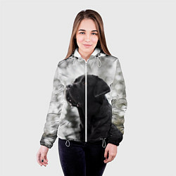 Куртка с капюшоном женская Лабрадор Марк, цвет: 3D-белый — фото 2