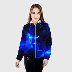 Куртка с капюшоном женская Валорант, цвет: 3D-белый — фото 2