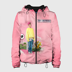 Куртка с капюшоном женская Ваня Дмитриенко, цвет: 3D-черный