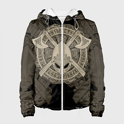 Куртка с капюшоном женская Воин, цвет: 3D-белый