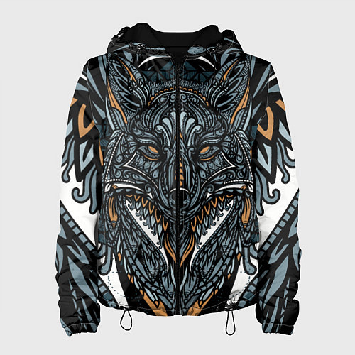 Женская куртка Рисунок лиса / 3D-Черный – фото 1