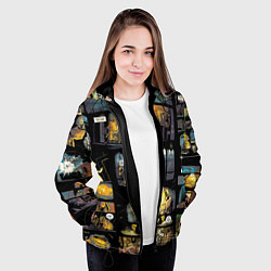 Куртка с капюшоном женская LITTLE NIGHTMARES, цвет: 3D-черный — фото 2