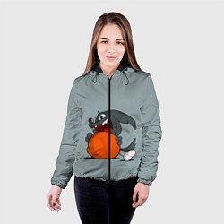 Куртка с капюшоном женская Приятного аппетита, цвет: 3D-черный — фото 2
