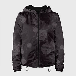 Куртка с капюшоном женская Flowers girl низ, цвет: 3D-черный