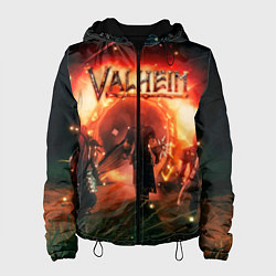 Куртка с капюшоном женская Valheim, цвет: 3D-черный