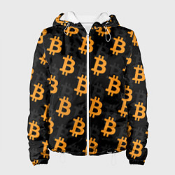 Куртка с капюшоном женская БИТКОИН BITCOIN, цвет: 3D-белый