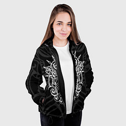 Куртка с капюшоном женская HOLLOW KNIGHT ХОЛЛОУ НАЙТ, цвет: 3D-черный — фото 2