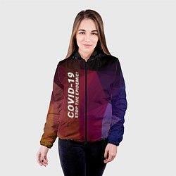 Куртка с капюшоном женская Stop Epidemic, цвет: 3D-черный — фото 2