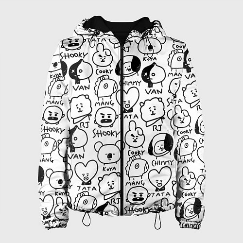 Женская куртка BTS BT21 / 3D-Черный – фото 1