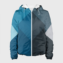 Куртка с капюшоном женская Геометрия, цвет: 3D-белый