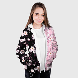 Куртка с капюшоном женская САКУРА SAKURA ВИШНЯ, цвет: 3D-белый — фото 2
