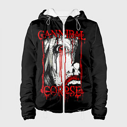 Куртка с капюшоном женская Cannibal Corpse 2, цвет: 3D-белый