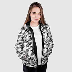 Куртка с капюшоном женская Rock music, цвет: 3D-черный — фото 2