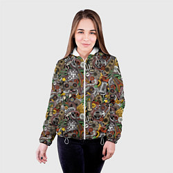 Куртка с капюшоном женская Музыка, цвет: 3D-белый — фото 2