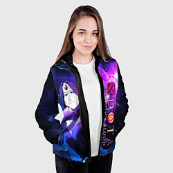 Куртка с капюшоном женская DOTA: Кровь дракона, цвет: 3D-черный — фото 2