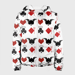 Женская куртка Карточные масти