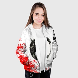 Куртка с капюшоном женская BERSERK БЕРСЕРК, цвет: 3D-белый — фото 2