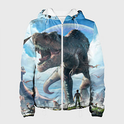 Куртка с капюшоном женская Ark Survival Evolved, цвет: 3D-белый